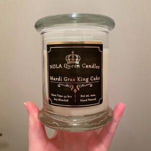 Mardi Gras King Cake Candle